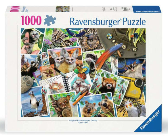 Ravensburger Puzzle 1000 Piece, A Traveler's Animal Journal - Treasure Island Toys