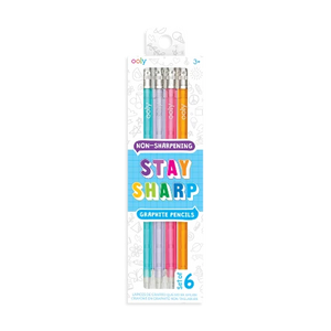Ooly Stay Sharp Pencils Rainbow - Treasure Island Toys