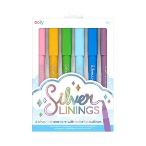 Ooly Silver Linings Outline Markers - Treasure Island Toys