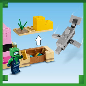 LEGO Minecraft The Axolotl House - Treasure Island Toys