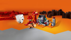 Lego Minecraft The Nether Portal Ambush - Treasure Island Toys