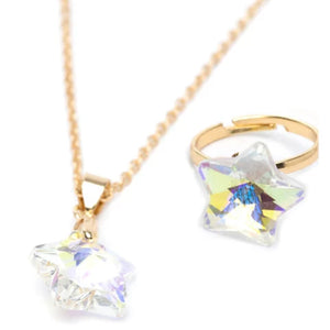 Great Pretenders Fashion - Boutique Necklace & Ring/Earring Holographic Star - Treasure Island Toys