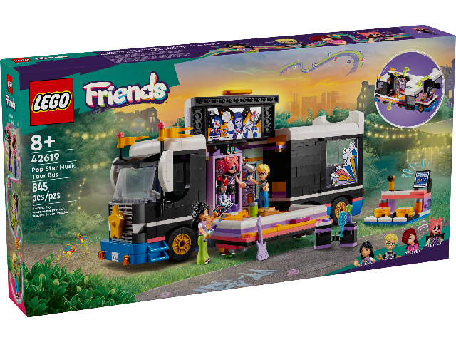 LEGO Friends Pop Star Music Tour Bus - Treasure Island Toys