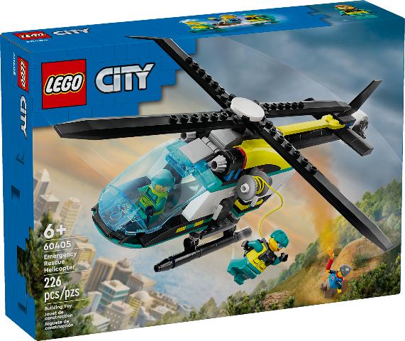 LEGO City Great Vehicles Emergency Rescue Helicopter - Treasure Island Toys