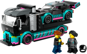 LEGO City Great Vehicles Race Car & Car Carrier Truck - Treasure Island Toys