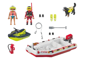 Playmobil Action Heroes Fireboat with Water Scooter - Treasure Island Toys