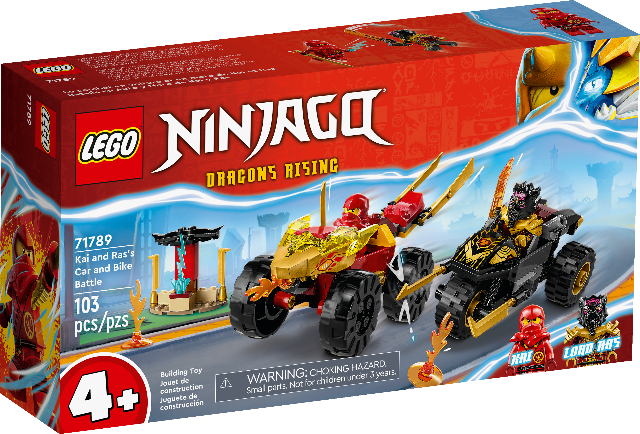 LEGO Ninjago Kai and Ras's Car and Bike Battle - Treasure Island Toys