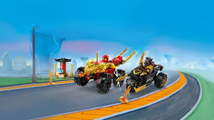 LEGO Ninjago Kai and Ras's Car and Bike Battle - Treasure Island Toys