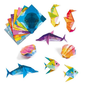 Djeco Art Kit - Origami, Ocean Creatures - Treasure Island Toys
