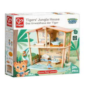 Hape Dollhouse Green Planet Explorers Tigers' Jungle House - Treasure Island Toys
