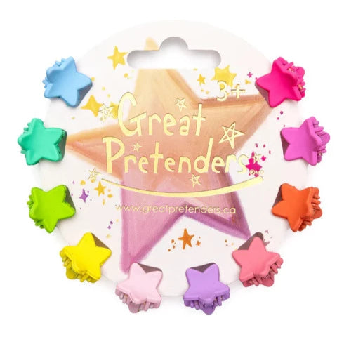 Great Pretenders Fashion - Rainbow Star Mini Hairclips - Treasure Island Toys