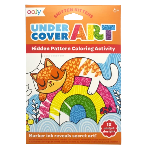 Ooly Undercover Art Hidden Patterns Colouring Smitten Kittens - Treasure Island Toys