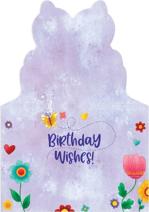 Greeting Card Birthday - Butterfly Birthday Wishes - Treasure Island Toys