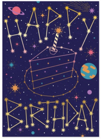 Greeting Card Birthday - Astrological Birthday Cake - Treasure Island Toys
