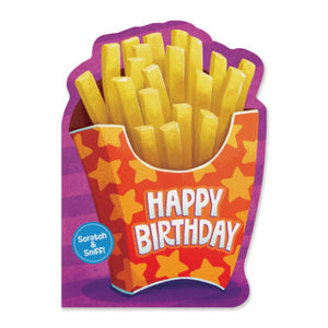 Greeting Card Birthday -  French Fries - Treasure Island Toys