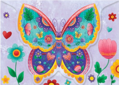 Greeting Card Birthday - Butterfly Birthday Wishes - Treasure Island Toys