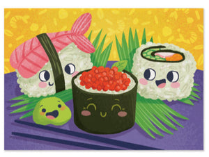Greeting Card Birthday - Glitter Sushi Birthday - Treasure Island Toys