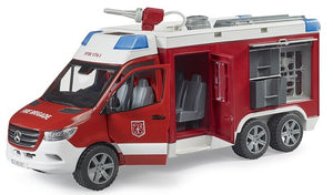 Bruder MB Sprinter Fire Rescue with Pump - Treasure Island Toys
