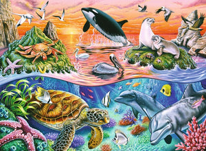 Ravensburger Puzzle 100 Piece, Beautiful Ocean - Treasure Island Toys