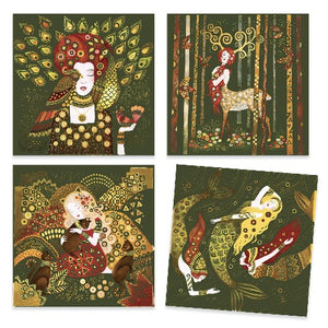 Djeco Art Kit - Inspired By Gustav Klimt Golden Goddesses - Treasure Island Toys