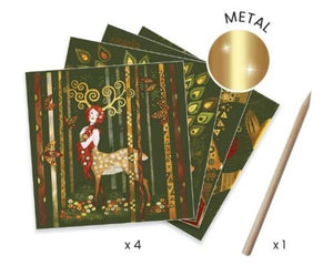 Djeco Art Kit - Inspired By Gustav Klimt Golden Goddesses - Treasure Island Toys