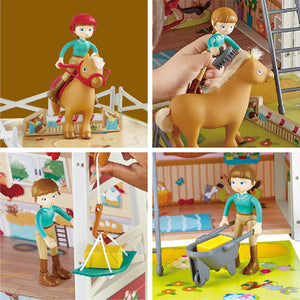 Hape Dollhouse Pony Club Ranch - Treasure Island Toys
