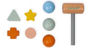 Janod - Sweet Cocoon Tap Tap and Shape Sorter - Treasure Island Toys