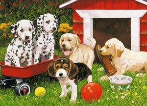 Ravensburger Puzzle 60 Piece, Puppy Party - Treasure Island Toys