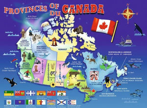 Ravensburger Puzzle 100 Piece, Map of Canada - Treasure Island Toys