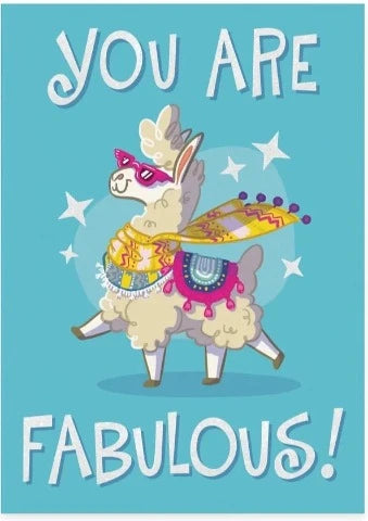 Greeting Card Birthday - Fabulous Llama - Treasure Island Toys