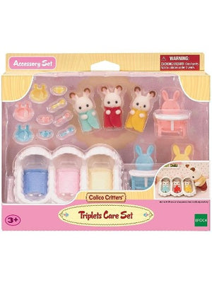 Calico Critters Ready-to-Play - Triplet Care Set - Treasure Island Toys