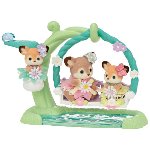 Calico Critters Ready-to-Play - Floral Swing Set - Treasure Island Toys
