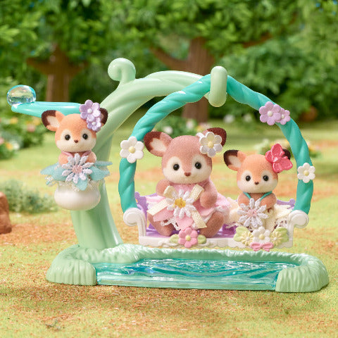 Calico Critters Ready-to-Play - Floral Swing Set - Treasure Island Toys