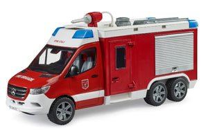 Bruder MB Sprinter Fire Engine with Lights & Sound Module - Treasure Island Toys