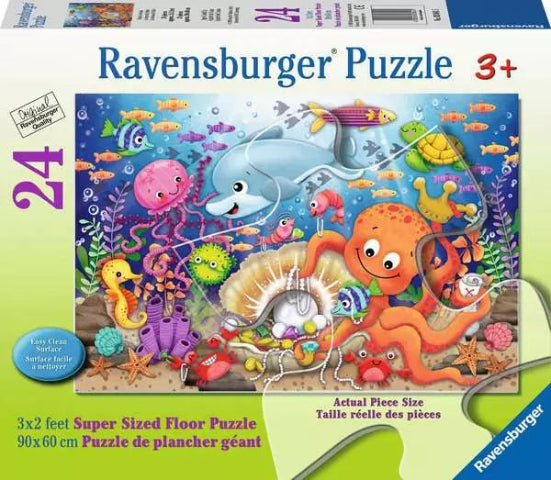 Ravensburger Floor Puzzle 24 Piece, Fishie's Fortune - Treasure Island Toys