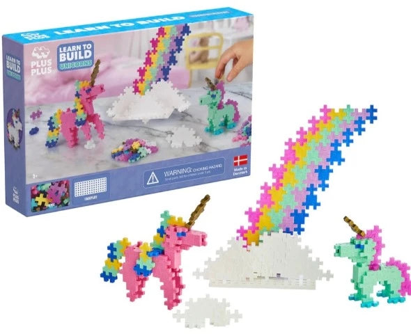 Plus-Plus Learn to Build Unicorns - Treasure Island Toys