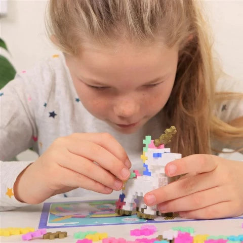 Plus Plus Learn to Build Unicorns Treasure Island Toys