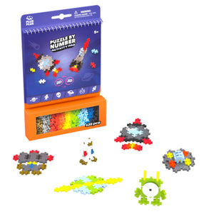 Plus-Plus Puzzle-by-Number Activity Pad - Space - Treasure Island Toys