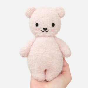 Cuddle + Kind Baby Bouclé Bear, Strawberry - Treasure Island Toys