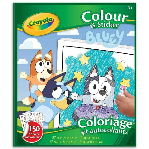 Crayola Colour & Sticker Bluey - Treasure Island Toys