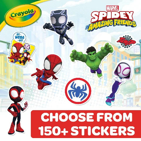 Crayola Colour & Sticker Spidey & Friends