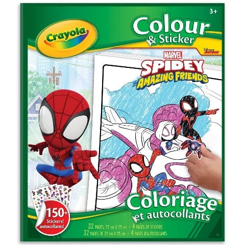 Crayola Colour & Sticker Spidey & Friends - Treasure Island Toys