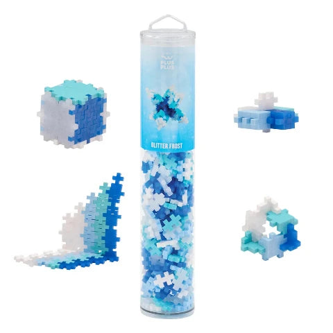 Plus-Plus Tube 240 Piece, Glitter Frost