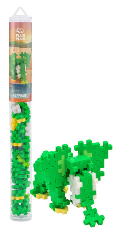 Plus-Plus Tube Emerald Elephant - Treasure Island Toys
