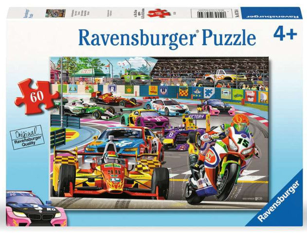Ravensburger Puzzle 60 Piece, Racetrack Rally - Treasure Island Toys