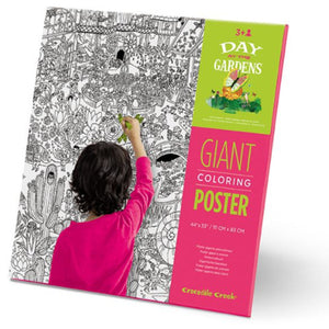 Crocodile Creek Art Giant Colouring Poster Day at the Gardens - Treasure Island Toys