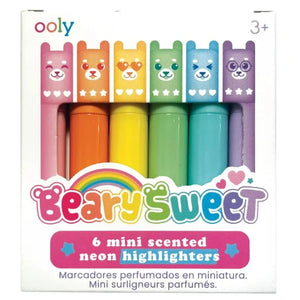 Ooly Mini Beary Sweet Scented Highlighters - Treasure Island Toys