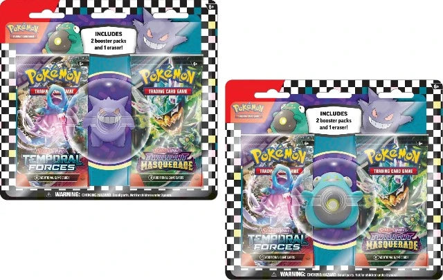 Pokémon Back to School Eraser with 2 Booster Packs - Treasure Island Toys