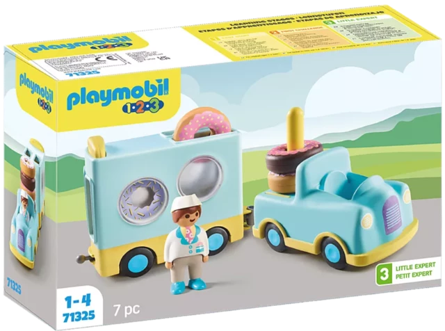 Playmobil 1.2.3 Crazy Donut Truck with Stacking - Treasure Island Toys