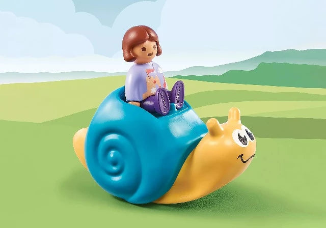 Playmobil 1.2.3 Rocking Snail - Treasure Island Toys